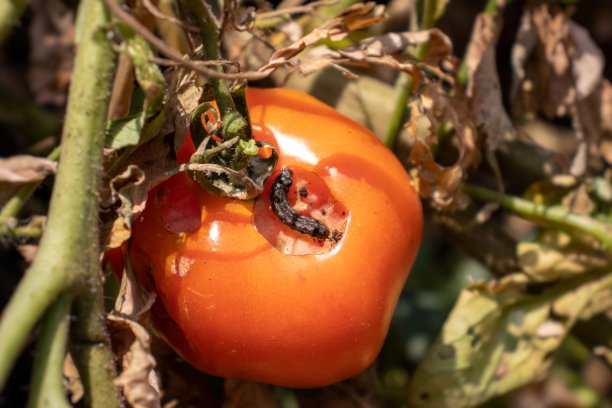 线虫对番茄植株的选择性破坏图片下载