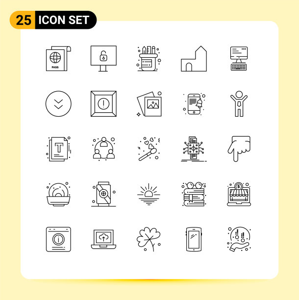 通用线符号符号计算图片下载