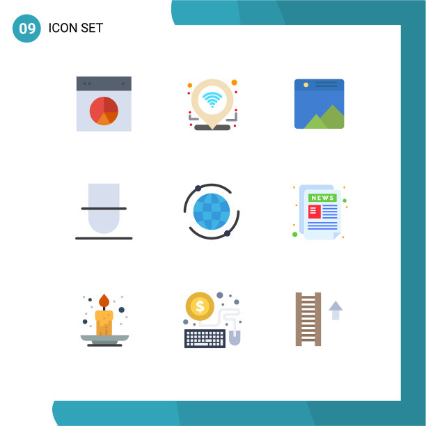 现代设9平色和符号等图片下载