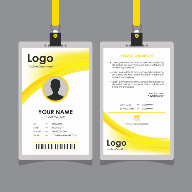 摘要模糊鲜黄白波身份证图片下载