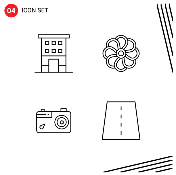 第四组填充线和平色标志图片下载