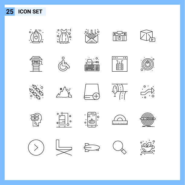 25线概念为网站移动和应用程序图片下载