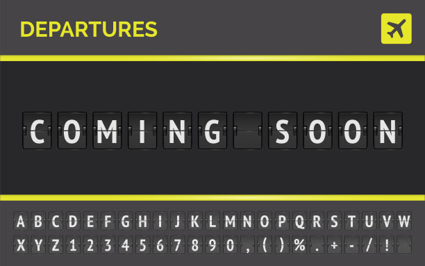 向量机械机场的记分牌，即将到来的航班。航站楼离港板图片下载