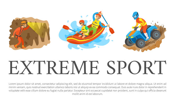 极限运动，洞穴旅游和漂流水图片下载