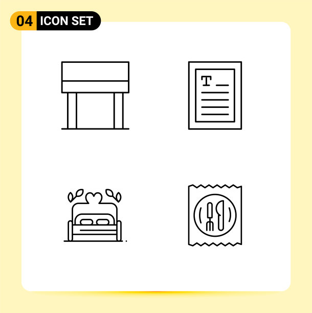 4线概念为网站移动和应用桌面图片下载