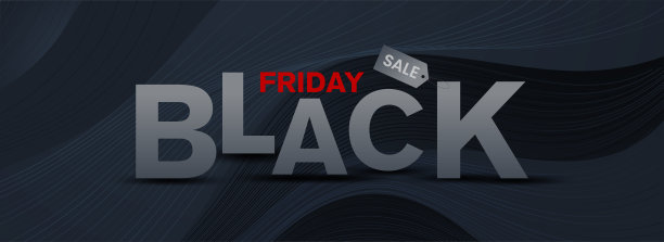 简单但强大，豪华的标准横幅与黑色星期五排版，节省高达80%(可以取代任何价值)跳店销售概念。图片下载