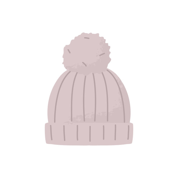 冬季帽子手绘元素插图图片下载