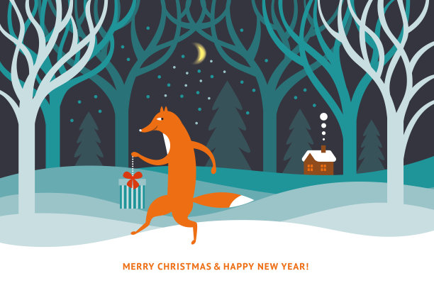 圣诞贺卡设计。海报。新年快乐。圣诞快乐。致以节日的问候。图片下载