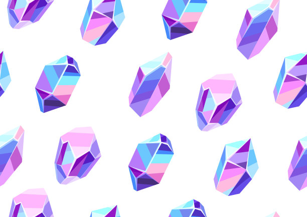 无缝模式与晶体和矿物。图片下载