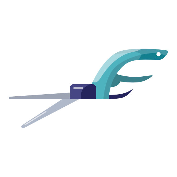 草剪孤立在白色的背景。平剪设计。花园设备工具。图片下载