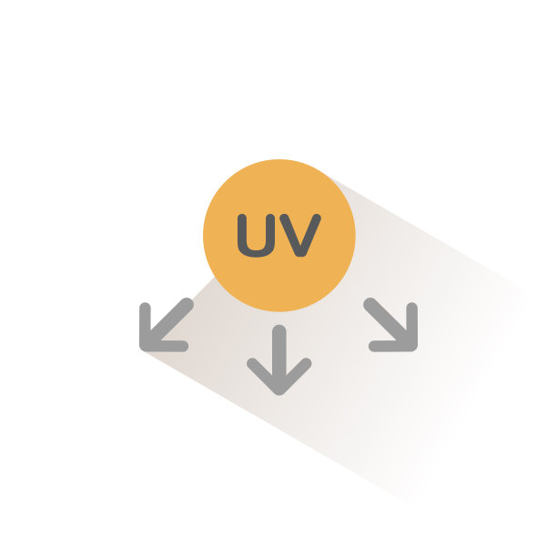 紫外线太阳符号。孤立的彩色图标。天气矢量图图片下载