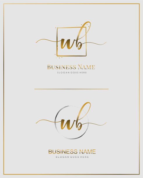 首字母wb wb手写标志字母图片下载