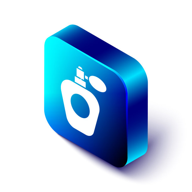 等距香水图标孤立在白色图片下载