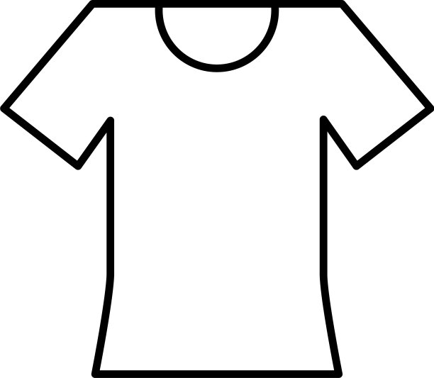 孤立的t恤线风格图标设计图片下载