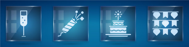 放玻璃香槟烟花火箭蛋糕图片下载