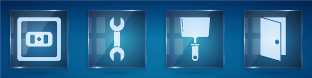 设置电源插座扳手油灰刀图片下载