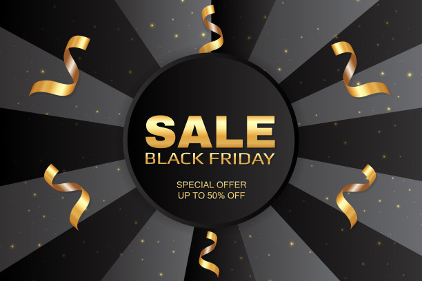 黑色星期五促销抽象节日横幅模板。图片下载