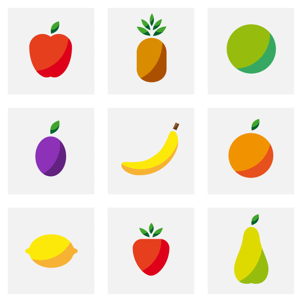 简单的水果图标图片下载