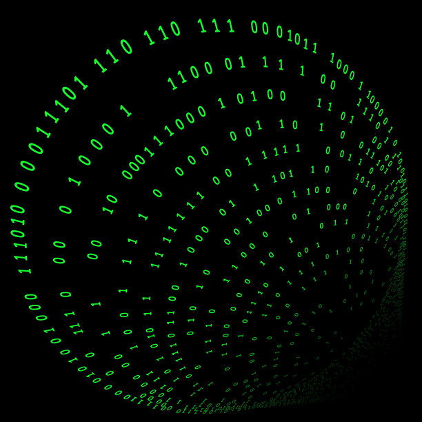 现代技术概念二进制码数字背景图片下载