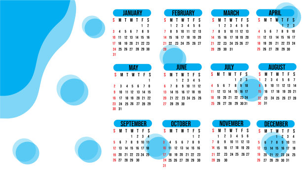 2021年日历。抽象的设计。新年的背景图片下载