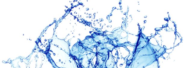 3D渲染中蓝色飞溅的特写图片下载