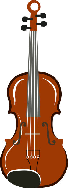 白色背景上的小提琴图片下载