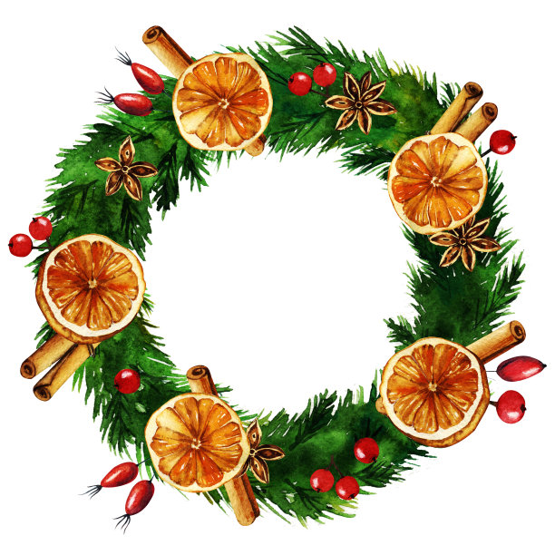 圣诞花环图片下载