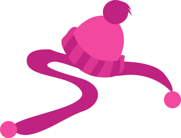 冬天的帽子在白色的背景图片下载