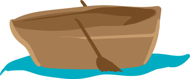 白底上的小船图片下载