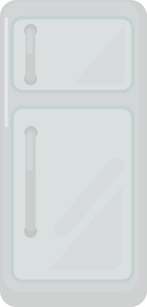 白色背景上的白色冰箱图片下载