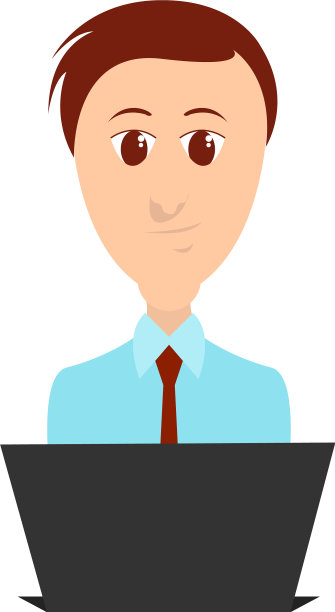 程序员在白色背景的笔记本电脑上图片下载