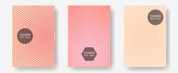 几何设计模板的横幅封面图片下载