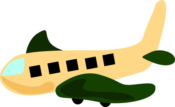 白色背景上的大飞机图片下载