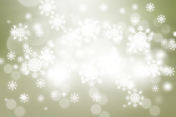 灰色棕色梯度抽象背景。插画圣诞冬季卡片概念白色雪花和散景灯与复制空间。图片下载