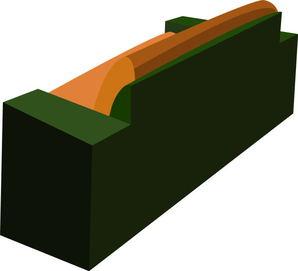 白色背景上的绿色沙发图片下载