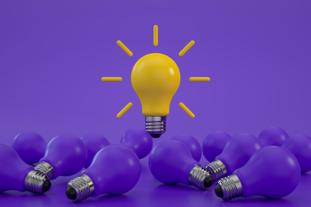 灯泡，最小的想法概念图片下载