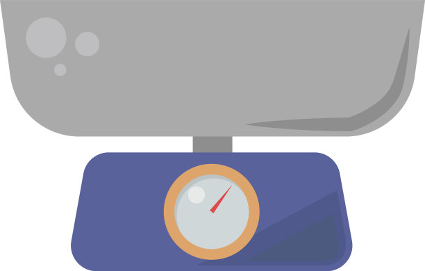 白色背景上的蓝色刻度图片下载