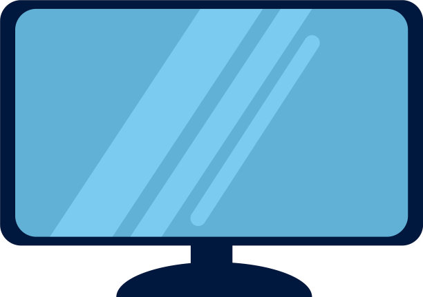 白色背景的电视机图片下载