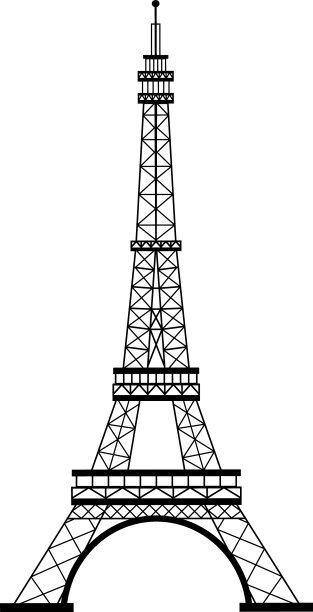 埃菲尔铁塔是法国标志性的纪念碑图片下载