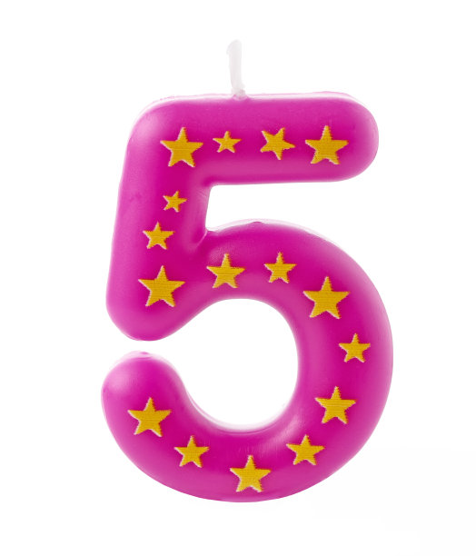 数字形纪念日蜡烛图片下载