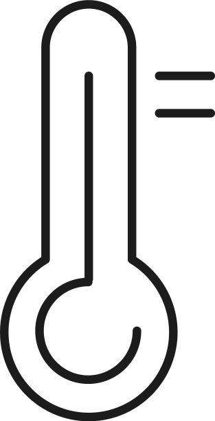 温度计线条风格图标设计图片下载