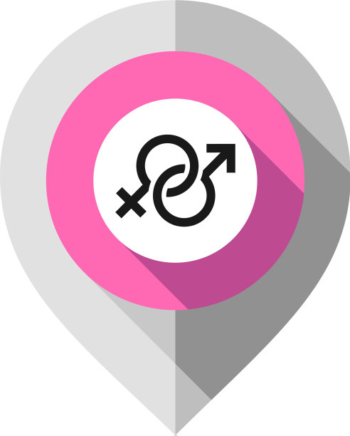 地图引脚符号爱指针折叠从灰色图片下载