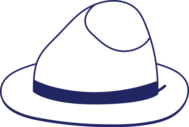 孤立的帽子图标设计图片下载