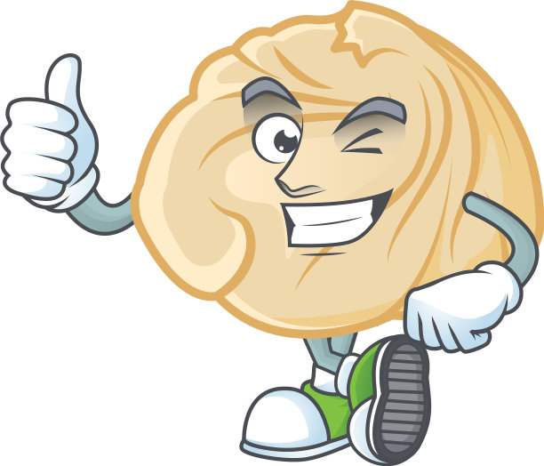 一个图标饺子做拇指向上的手势图片下载