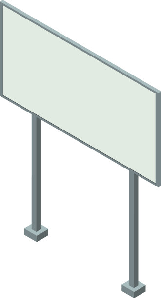 广告牌图标等距风格图片下载