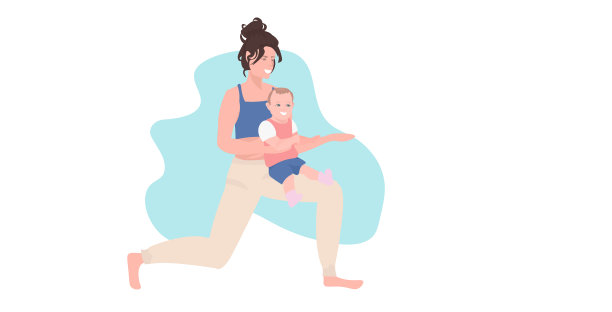 母亲带着儿子做体育锻炼的女人图片下载