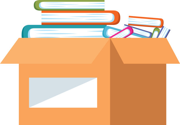 硬纸板捐赠箱记载着社会关怀图片下载