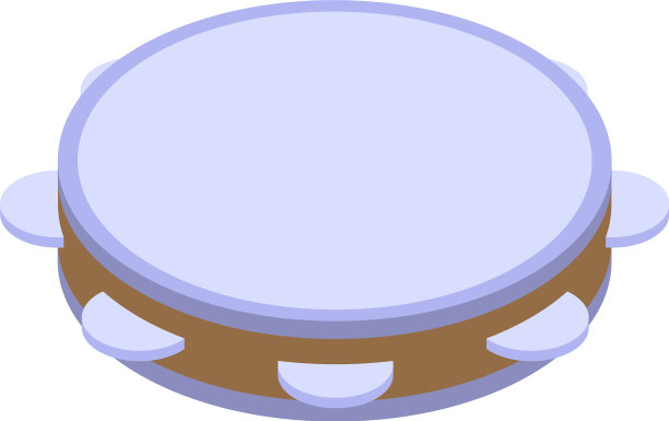 手鼓图标等距风格图片下载