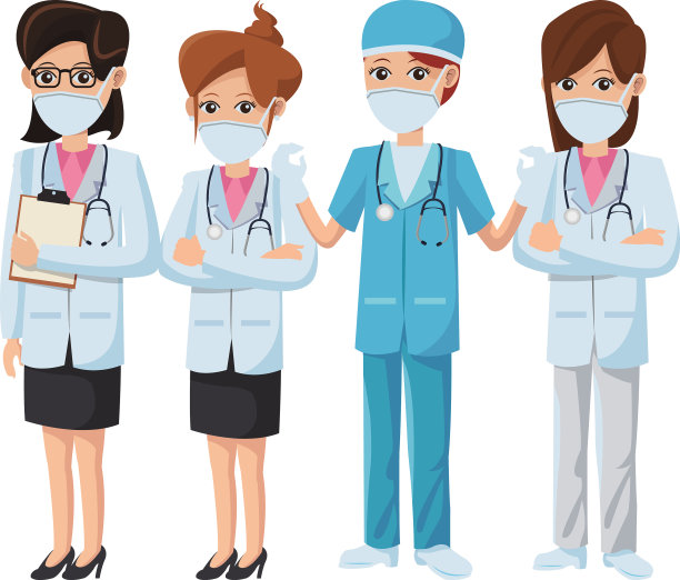女医生使用医用口罩图片下载