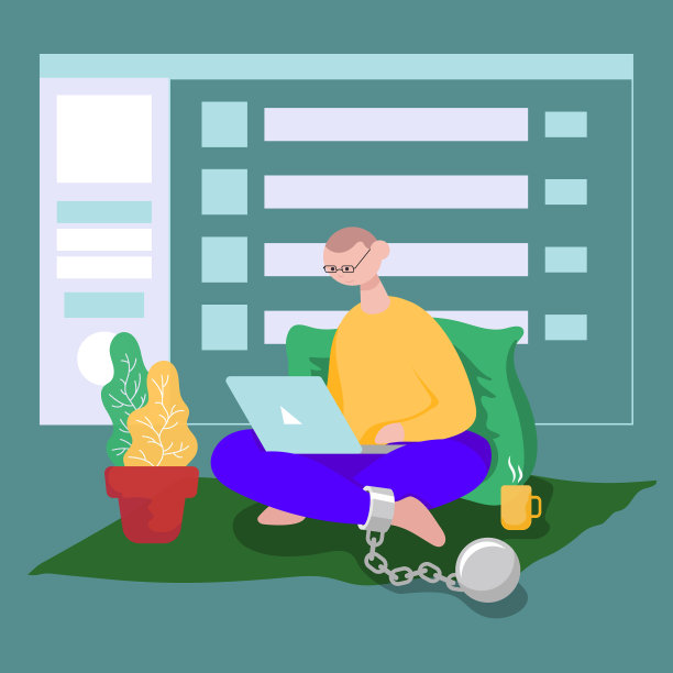 自由职业者坐在家里，拿着笔记本电脑，喝着咖啡图片下载